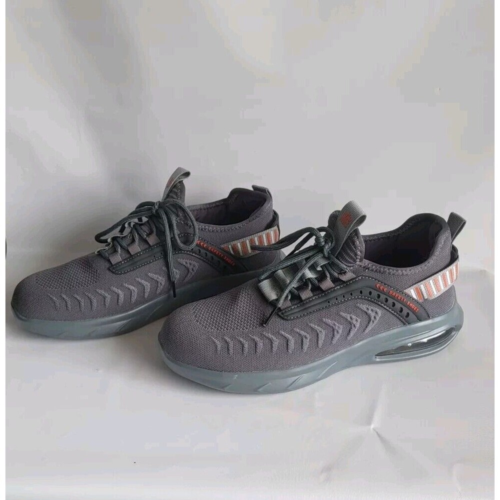 Furuian Steel Toe Shoes Work Slip Resistant Safety Work Sneaker Men 9.5 Women 11